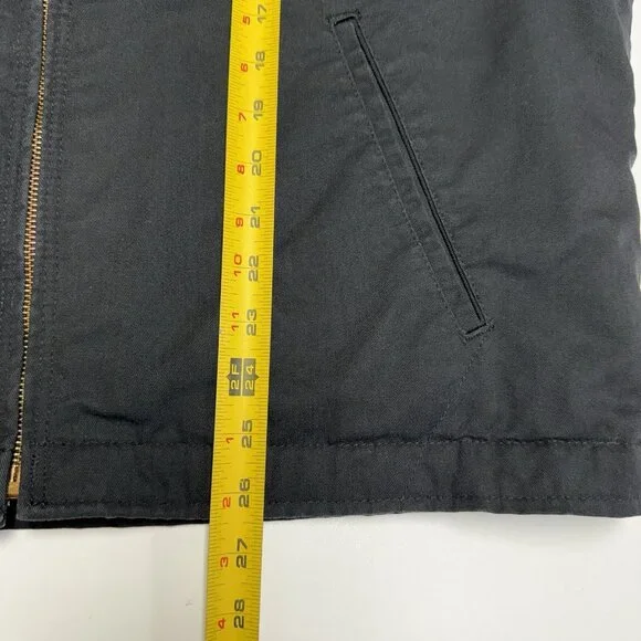 Dickies Jacket Mens L Black Zip Lined Mechanic Shop Workwear Skate - Picture 11 of 11